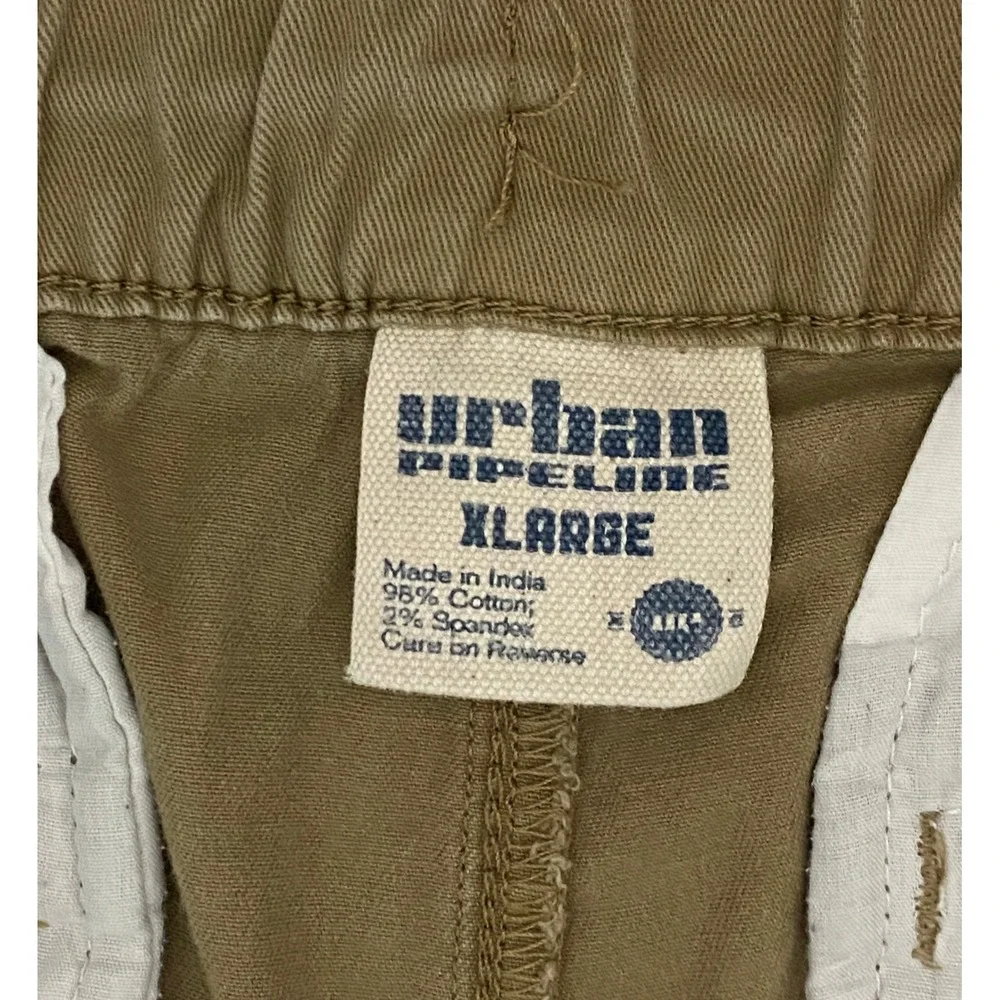 Urban Pipeline Jogger‎ Pants Khaki Chino Stretch Drawstring Men's 30x29
